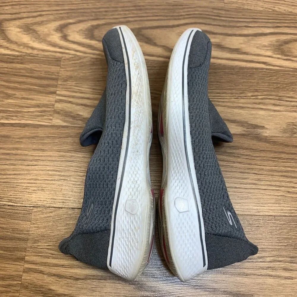 Skechers Go Walk 4 GoGaMax Memory Foam Gray Slip On‎ Shoes 14148 Womens Size 10